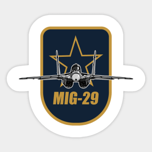 Mig-29 Fulcrum Patch Sticker